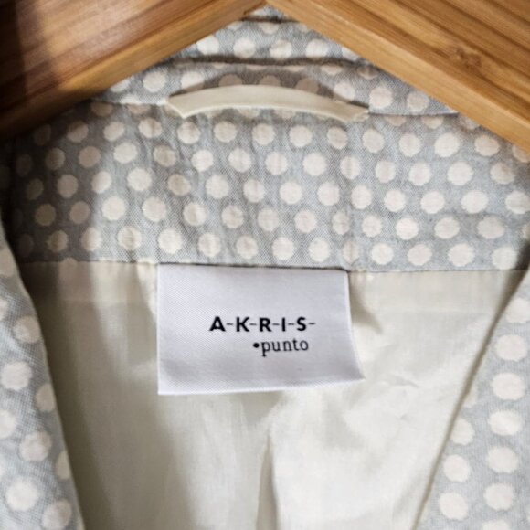 Akris Punto Tailored Blazer - US 6, Cotton, Polka-Dot - Picture 5 of 6